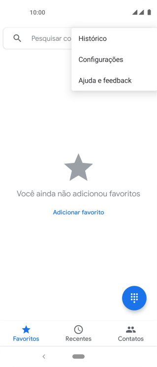 Pressione Configurações. Pressione Configurações.