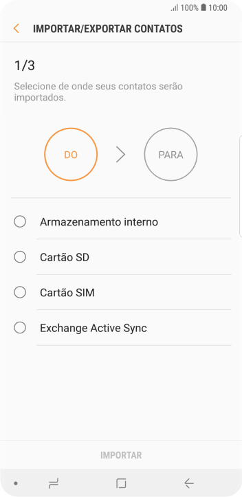 Pressione Cartão SIM. Pressione Cartão SIM.