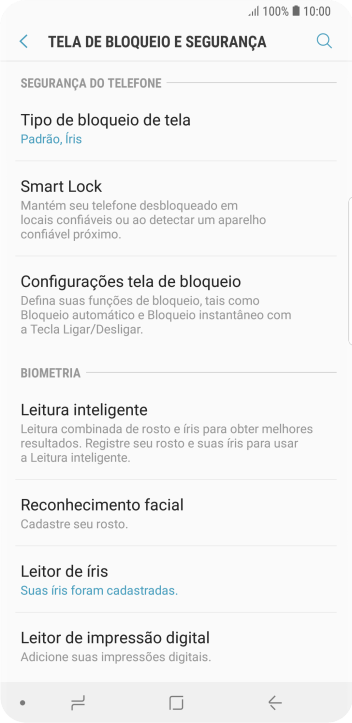 Pressione Tipo de bloqueio de tela, e insira o código de bloqueio extra que você criou anteriormente. Pressione Tipo de bloqueio de tela, e insira o código de bloqueio extra que você criou anteriormente.