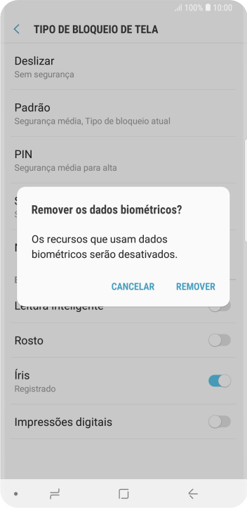 Pressione REMOVER. Pressione REMOVER.
