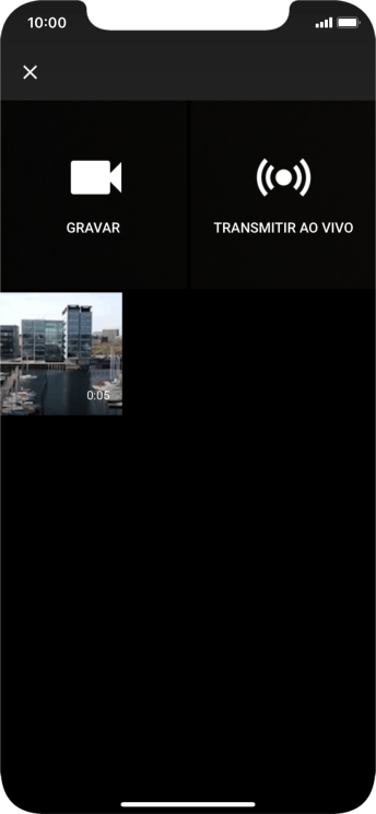Pressione o vídeo desejado. Pressione o vídeo desejado.