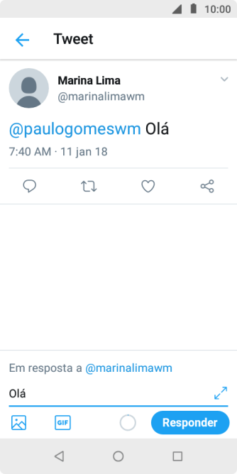 Pressione Responder. Pressione Responder.
