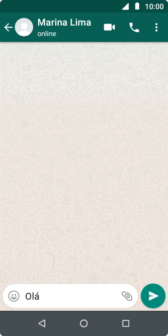 Pressione o ícone de enviar. Pressione o ícone de enviar.