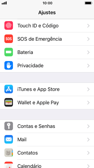 Pressione Touch ID e Código. Pressione Touch ID e Código.