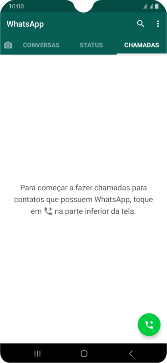 Pressione o ícone de chamada. Pressione o ícone de chamada.