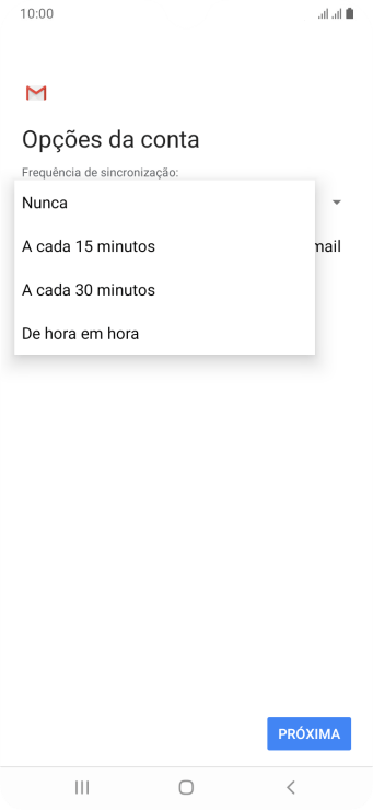 Pressione a configuração desejada. Pressione a configuração desejada.