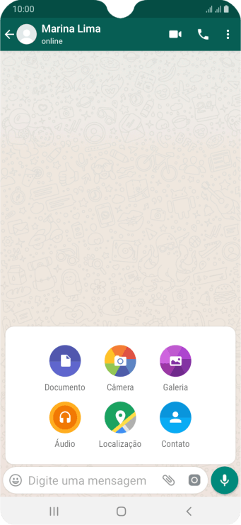 Pressione Galeria, e navegue até a pasta desejada. Pressione Galeria, e navegue até a pasta desejada.