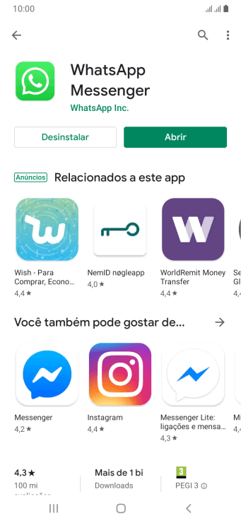 Pressione a tecla de início para voltar à tela inicial. Pressione a tecla de início para voltar à tela inicial.