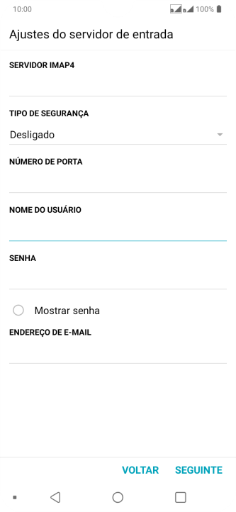 Pressione SEGUINTE. Pressione SEGUINTE.