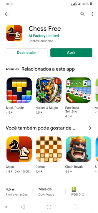 Pressione a tecla de início para finalizar e voltar à tela inicial. Pressione a tecla de início para finalizar e voltar à tela inicial.
