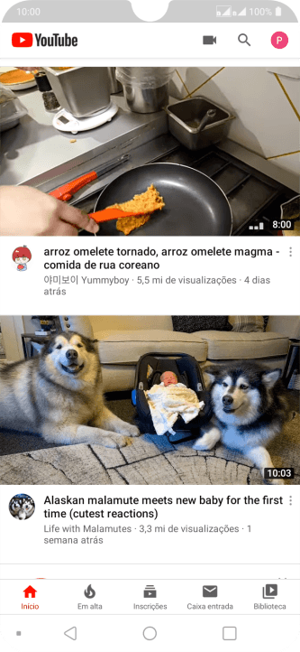 Pressione o ícone de fazer upload. Pressione o ícone de fazer upload.