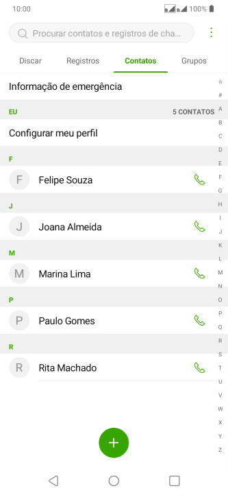 Pressione o ícone de menu. Pressione o ícone de menu.