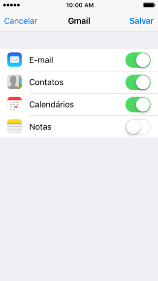 Se a tela mostrar essa imagem, sua conta foi reconhecida e configurada automaticamente. Siga as instruções da tela para inserir mais informações e finalizar a configuração. Se a tela mostrar essa imagem, sua conta foi reconhecida e configurada automaticamente. Siga as instruções da tela para inserir mais informações e finalizar a configuração.