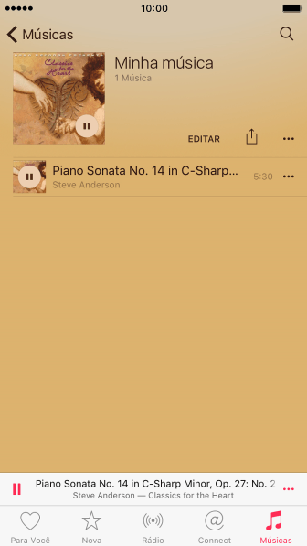 Pressione as reticências ao lado do título da música. Pressione as reticências ao lado do título da música.