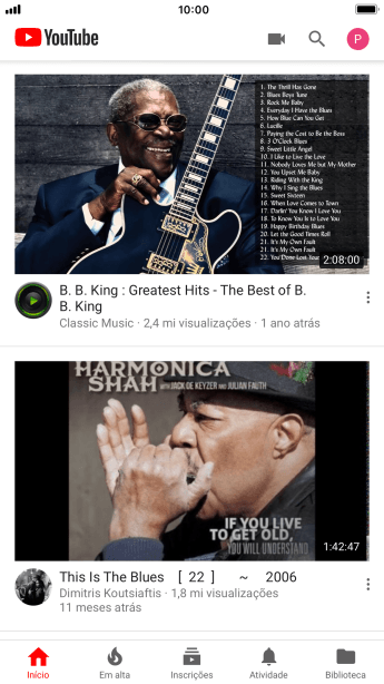 Pressione o ícone de fazer upload. Pressione o ícone de fazer upload.