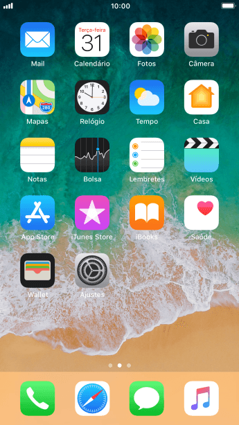Pressione App Store. Pressione App Store.