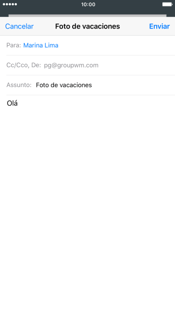 Pressione o campo de escrever, e mantenha-o pressionado até que o menu popup seja mostrado no visor. Pressione o campo de escrever, e mantenha-o pressionado até que o menu popup seja mostrado no visor.
