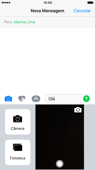 Pressione Fototeca, e navegue até a pasta desejada. Pressione Fototeca, e navegue até a pasta desejada.