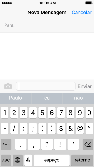 Pressione os números ou caracteres desejados. Pressione os números ou caracteres desejados.