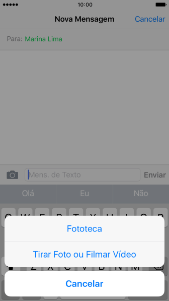 Pressione Fototeca, e navegue até a pasta desejada. Pressione Fototeca, e navegue até a pasta desejada.
