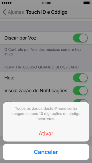 Se você quiser ativar a função, deve pressionar Ativar. Se você quiser ativar a função, deve pressionar Ativar.