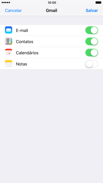 Se a tela mostrar essa imagem, sua conta foi reconhecida e configurada automaticamente. Siga as instruções da tela para inserir mais informações e finalizar a configuração. Se a tela mostrar essa imagem, sua conta foi reconhecida e configurada automaticamente. Siga as instruções da tela para inserir mais informações e finalizar a configuração.