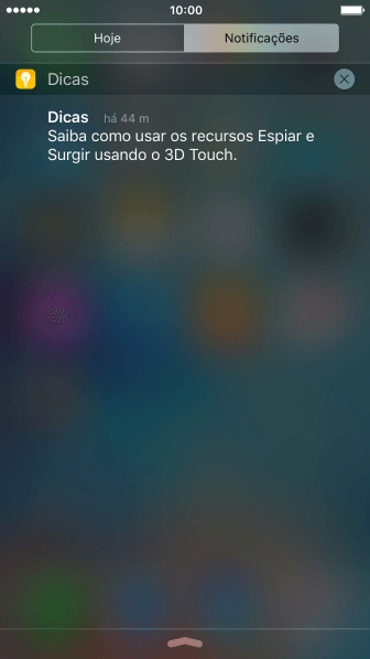 Pressione a notificação desejada, e siga as instruções da tela para utilizar a função escolhida. Pressione a notificação desejada, e siga as instruções da tela para utilizar a função escolhida.