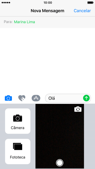Pressione Fototeca, e navegue até a pasta desejada. Pressione Fototeca, e navegue até a pasta desejada.