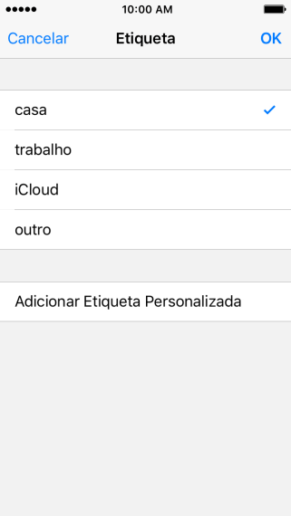 Pressione o tipo de e-mail. Pressione o tipo de e-mail.