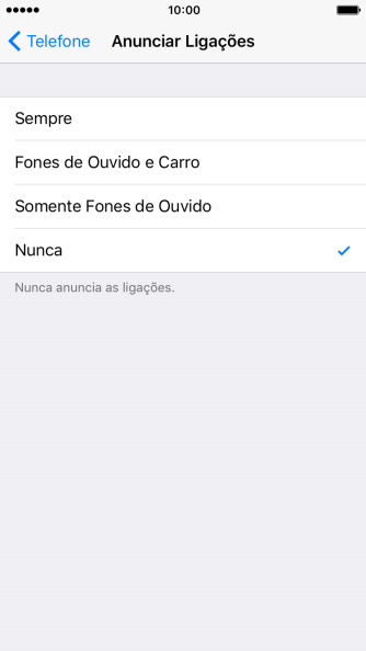 Pressione Sempre para ativara função, quando o modo silencioso estiver desativado. Pressione Sempre para ativara função, quando o modo silencioso estiver desativado.