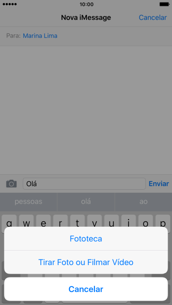 Pressione Fototeca, e navegue até a pasta desejada. Pressione Fototeca, e navegue até a pasta desejada.