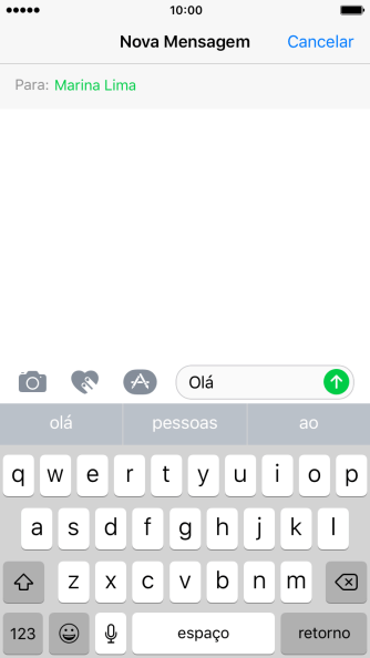 Pressione o ícone de câmera. Pressione o ícone de câmera.