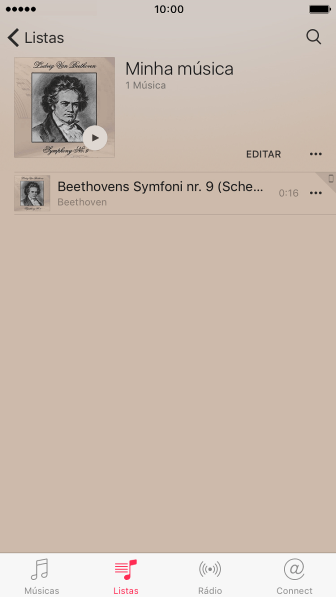 Navegue até a categoria ou lista de reprodução desejada, e pressione o arquivo de música. Navegue até a categoria ou lista de reprodução desejada, e pressione o arquivo de música.