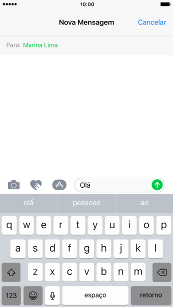 Pressione o ícone de câmera. Pressione o ícone de câmera.