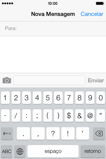 Pressione os números ou caracteres desejados. Pressione os números ou caracteres desejados.