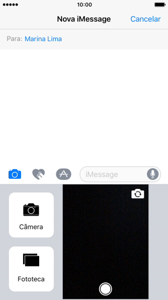 Pressione Fototeca, e navegue até a pasta desejada. Pressione Fototeca, e navegue até a pasta desejada.