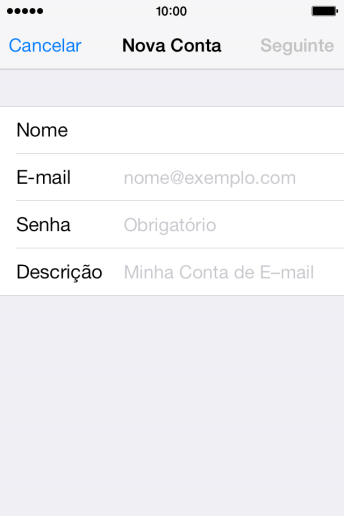 Pressione E-mail, e digite o endereço de e-mail. Pressione E-mail, e digite o endereço de e-mail.