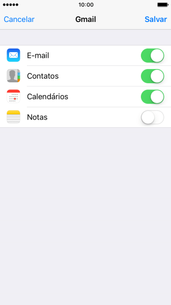 Se a tela mostrar essa imagem, sua conta foi reconhecida e configurada automaticamente. Siga as instruções da tela para inserir mais informações e finalizar a configuração. Se a tela mostrar essa imagem, sua conta foi reconhecida e configurada automaticamente. Siga as instruções da tela para inserir mais informações e finalizar a configuração.