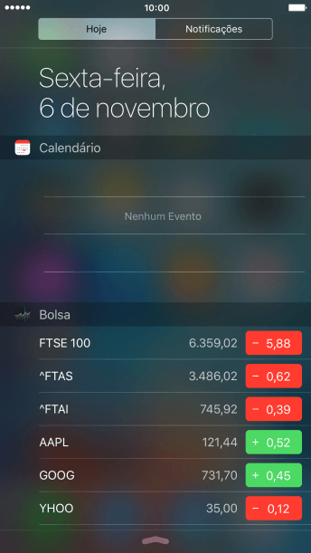 Pressione Notificações. Pressione Notificações.