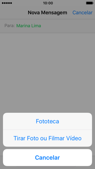 Pressione Fototeca, e navegue até a pasta desejada. Pressione Fototeca, e navegue até a pasta desejada.
