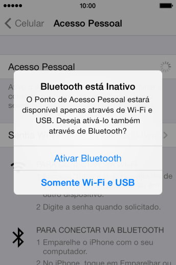Pressione Somente Wi-Fi e USB. Agora está estabelecida a conexão de Internet do computador via celular. Pressione Somente Wi-Fi e USB. Agora está estabelecida a conexão de Internet do computador via celular.