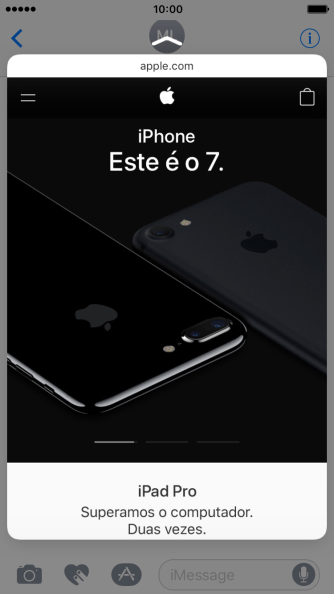 Pressione a tela com intensidade para visualizar uma parte do conteúdo desejado. Pressione a tela com intensidade para visualizar uma parte do conteúdo desejado.