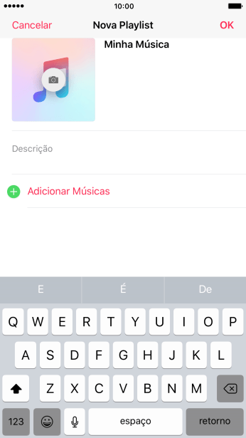 Pressione Adicionar Músicas. Pressione Adicionar Músicas.