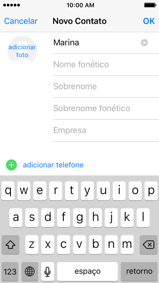 Pressione Sobrenome e digite o sobrenome. Pressione Sobrenome e digite o sobrenome.