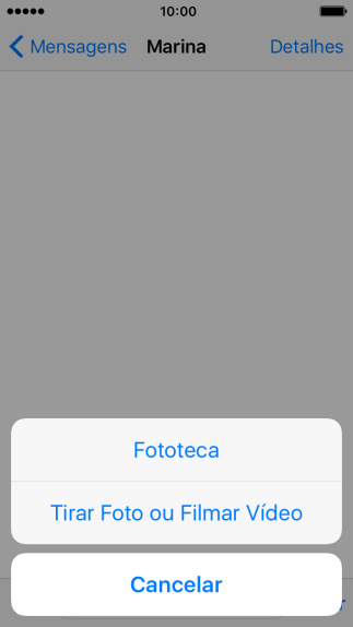 Pressione Fototeca, e navegue até a pasta desejada. Pressione Fototeca, e navegue até a pasta desejada.