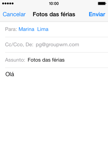 Pressione o campo de escrever, e mantenha-o pressionado até que o menu popup seja mostrado no visor. Pressione o campo de escrever, e mantenha-o pressionado até que o menu popup seja mostrado no visor.