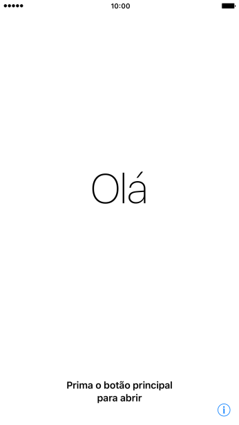 Pressione a tecla de início. Pressione a tecla de início.