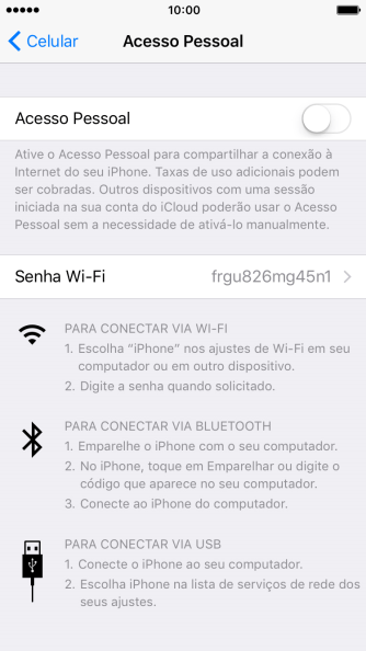 Pressione o indicador para ativar a função. Pressione o indicador para ativar a função.