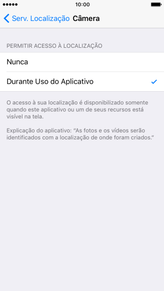Pressione a configuração desejada para ativar ou desativar a função. Pressione a configuração desejada para ativar ou desativar a função.