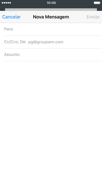 Pressione Para:, e digite as primeiras letras do destinatário. Pressione Para:, e digite as primeiras letras do destinatário.